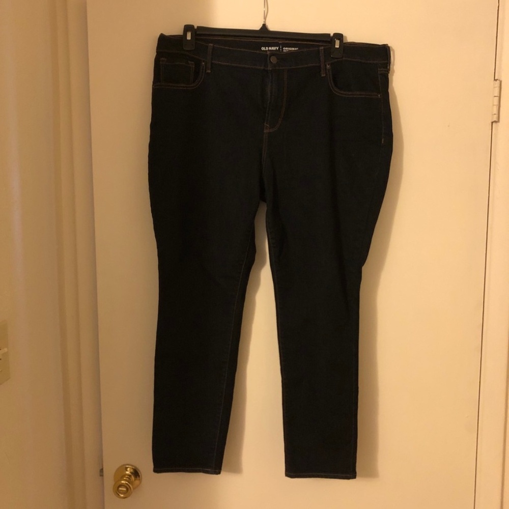 Dark wash Old Navy skinny jeans, size 18 short